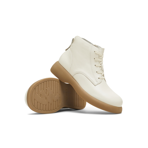 天美意2025冬新款商场同款系带短靴户外潮流女马丁靴CFT40DD5