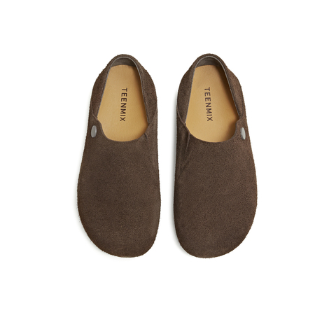 天美意2025秋新款潮流休闲百搭复古一脚蹬通勤女勃肯鞋KK072CM5