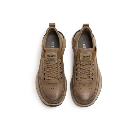 天美意2025冬新款商场同款休闲运动复古户外男工装鞋3YA01DM5