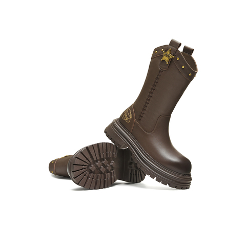 天美意2025冬新款商场同款玩具总动员联名潮流女西部靴BL631DZ5