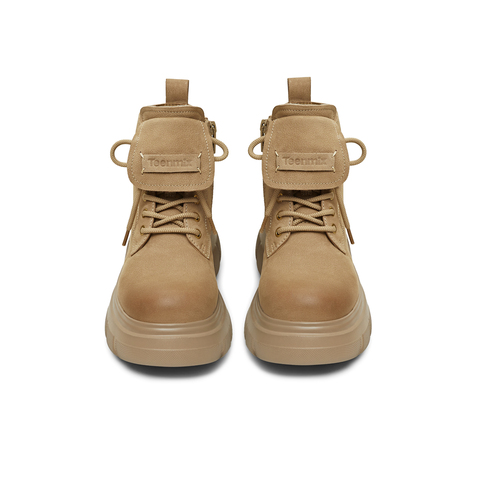 天美意2025冬新款商场同款厚底增高百搭日常女马丁靴CFR40DD5