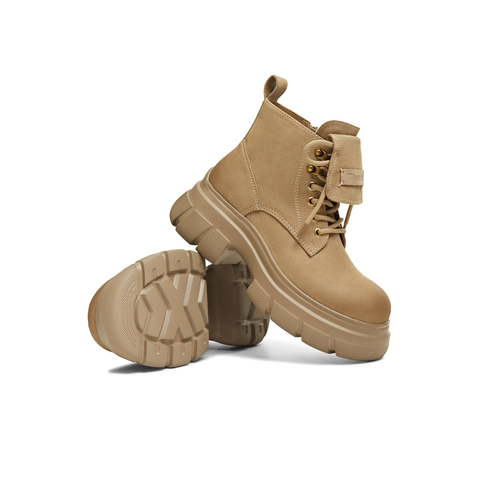 天美意2025冬新款商场同款厚底增高百搭日常女马丁靴CFR40DD5