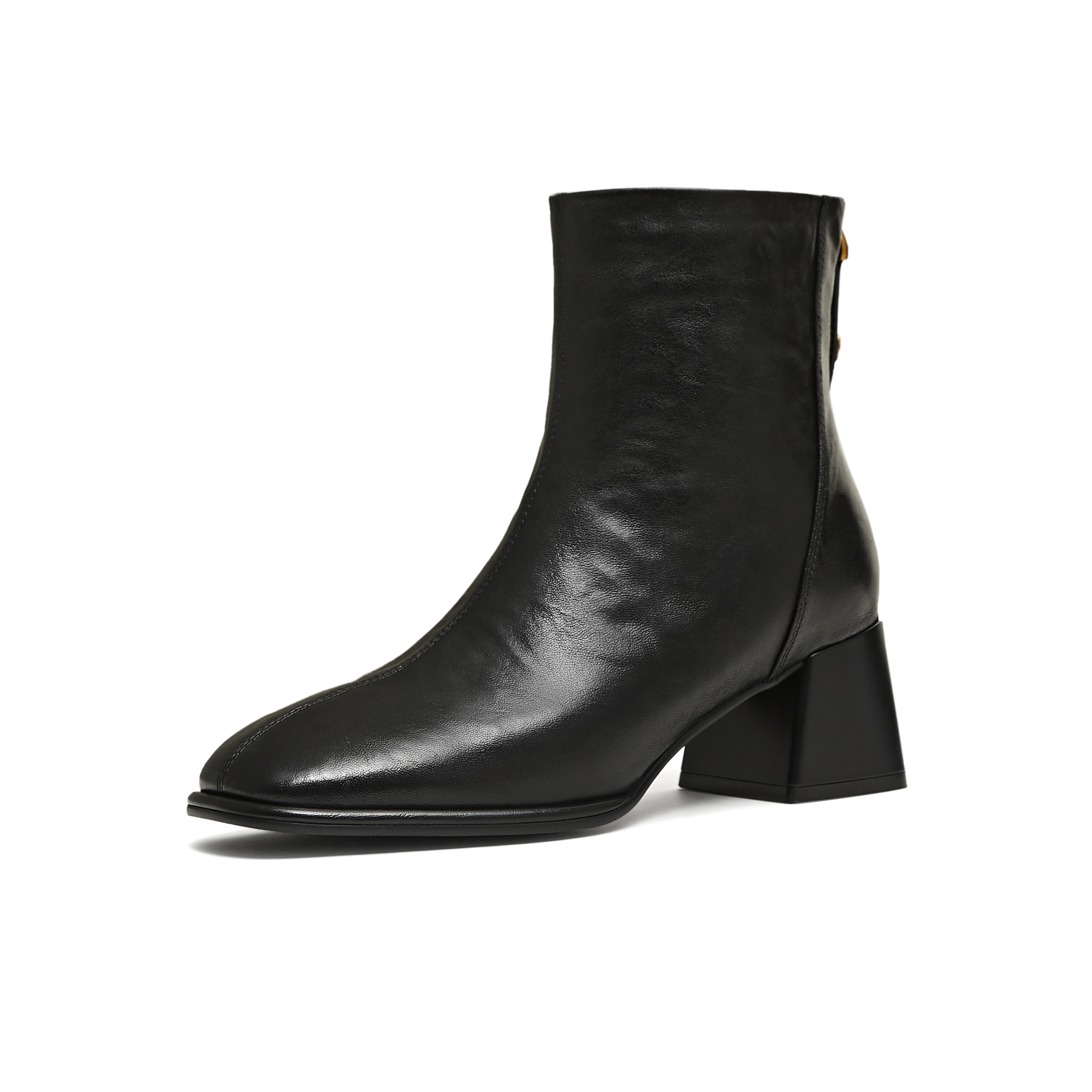 天美意2025冬新款商场同款简约气质时装靴百搭女短靴BM011DD5