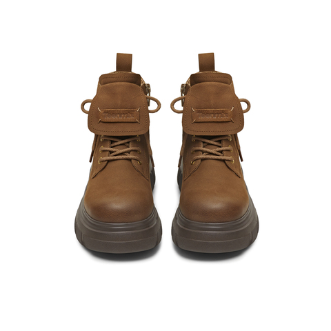 天美意2025冬新款商场同款厚底增高百搭日常女马丁靴CFR40DD5