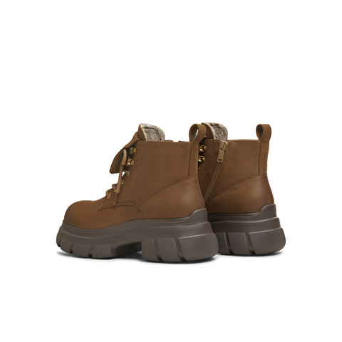 天美意2025冬新款商场同款厚底增高百搭日常女马丁靴CFR40DD5