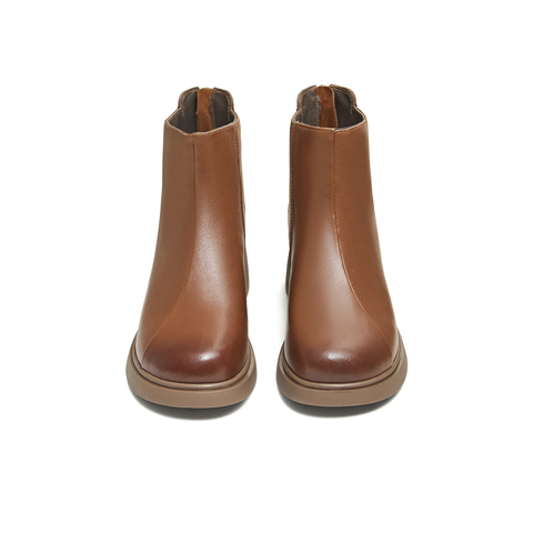 天美意2025冬新款商场同款百搭复古潮流纯色女时装靴BL651DD5