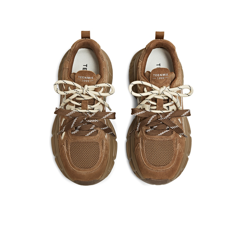 天美意2025冬新款商场同款厚底增高百搭老爹鞋女休闲鞋BK963DM5