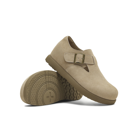 天美意2025秋新款复古百搭休闲通勤一脚蹬半拖女勃肯鞋KK065CM5