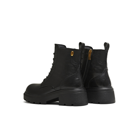 天美意2025冬新款商场同款系带户外百搭增高女马丁靴BL941DD5