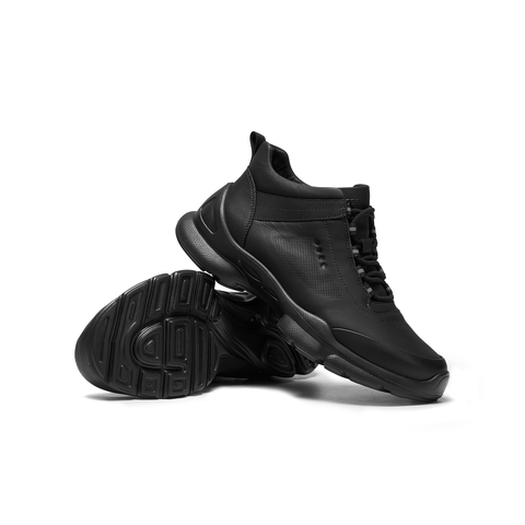 天美意2025冬新款商场同款通勤系带休闲运动鞋男高帮鞋3XM01DD5