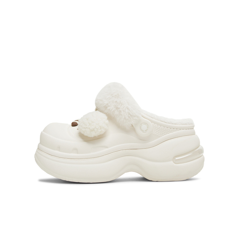 天美意2025冬新款商场同款毛绒保暖可爱百搭女洞洞鞋CIB05DH5