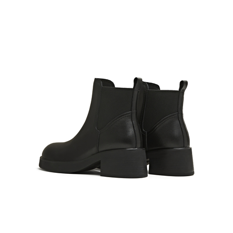 天美意2025冬新款商场同款粗跟休闲经典百搭女切尔西靴BL721DD5