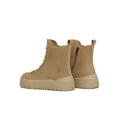 天美意2025冬新款商场同款系带短靴户外潮流女马丁靴CCR40DD5