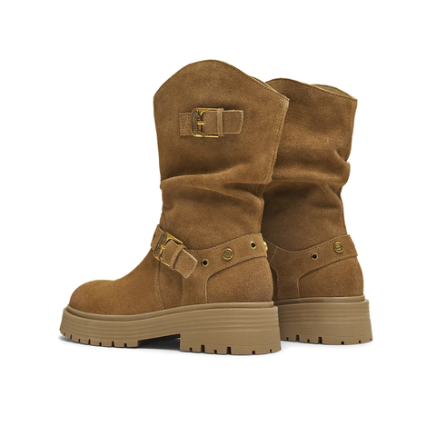 天美意2025冬新款商场同款玩具总动员联名百搭女西部靴CQ965DS5