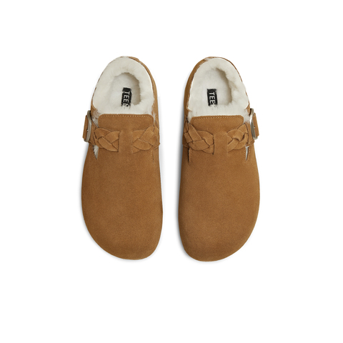 天美意2025冬新款商场同款一脚蹬棉鞋雪地靴女勃肯鞋BM101DM5