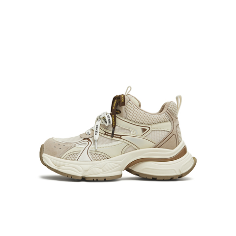 天美意2025冬新款商场同款休闲百搭厚底系带女老爹鞋BM081DD5