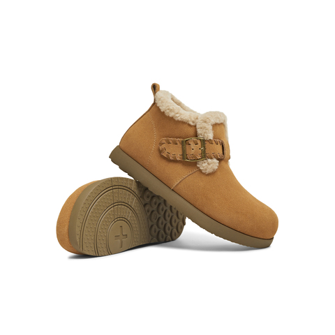 天美意2025冬新款商场同款厚底复古百搭保暖女雪地靴BM111DD5