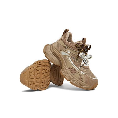 天美意2025冬新款商场同款休闲百搭厚底系带女老爹鞋BM081DD5