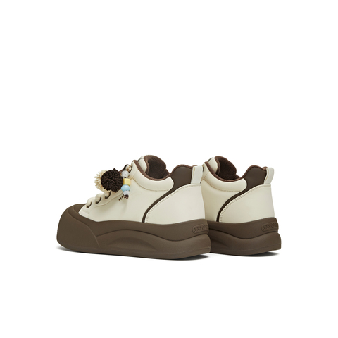 天美意2025冬新款商场同款休闲复古百搭潮流高帮女板鞋BK432DD5