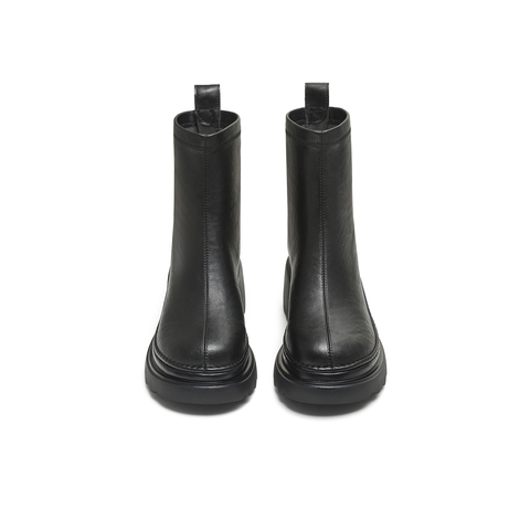 天美意2025冬新款商场同款厚底简约百搭时装靴短靴女靴BL691DD5