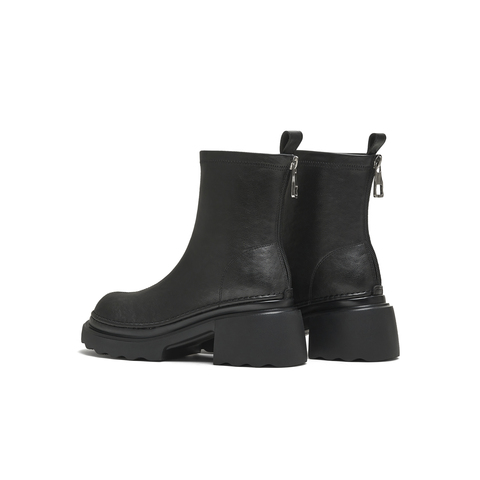 天美意2025冬新款商场同款厚底简约百搭时装靴短靴女靴BL691DD5