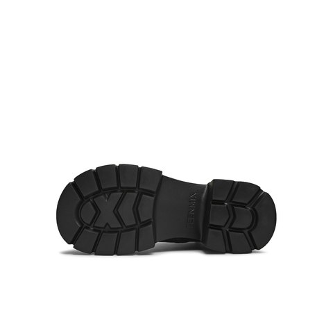 天美意2025冬新款商场同款粗跟复古英伦风短靴女马丁靴CMJ45DD5