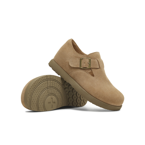 天美意2025秋新款复古百搭休闲通勤一脚蹬半拖女勃肯鞋KK065CM5