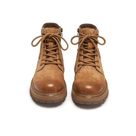 天美意2025冬新款商场同款厚底休闲百搭短靴男马丁靴3XL01DD5