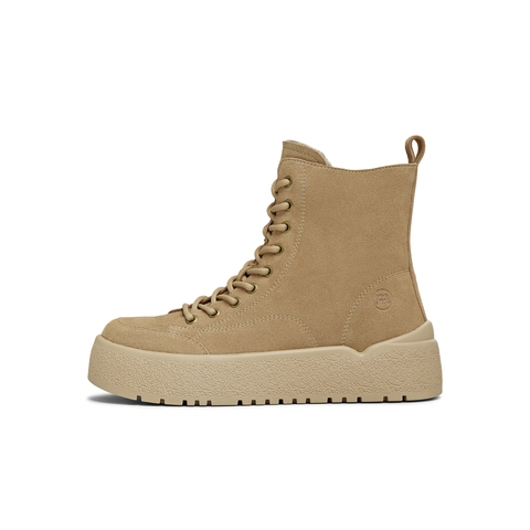 天美意2025冬新款商场同款系带短靴户外潮流女马丁靴CCR40DD5