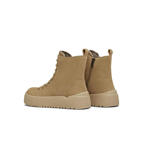 天美意2025冬新款商场同款系带短靴户外潮流女马丁靴CCR40DD5