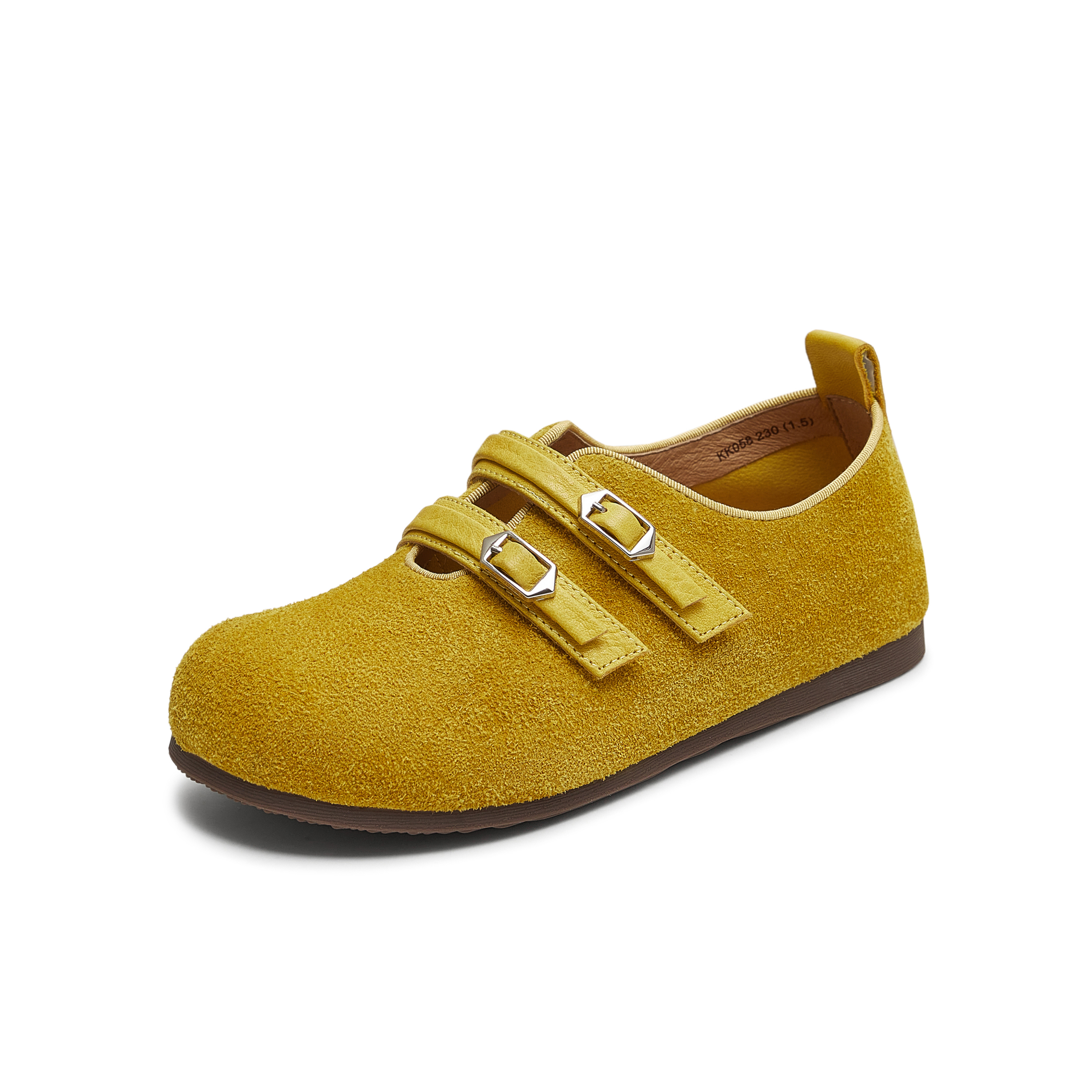 天美意2025秋新款纯色平底复古百搭潮流休闲女勃肯鞋KK058CA5