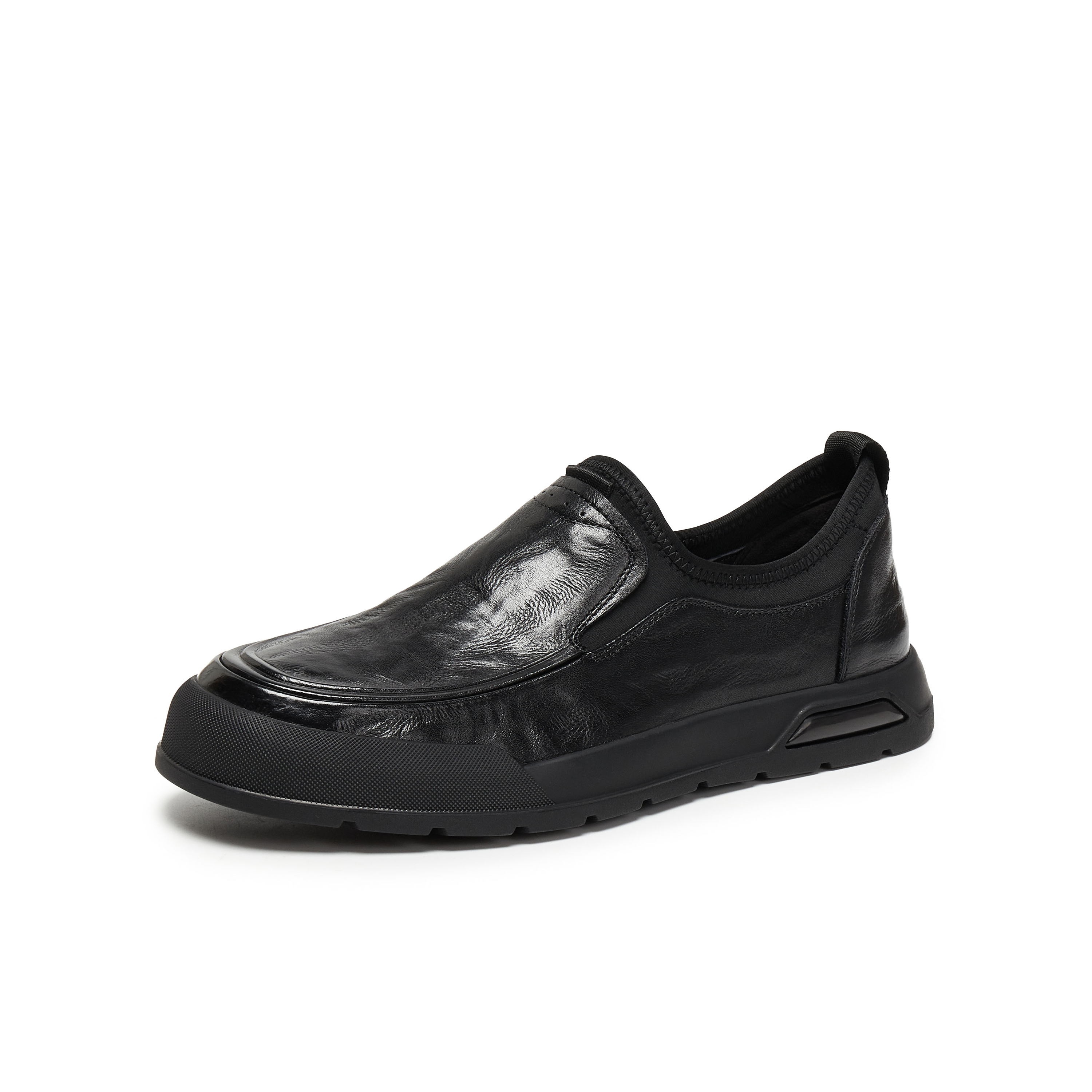 天美意2025秋新款商场同款一脚蹬简约百搭男休闲皮鞋FEQ17CM5