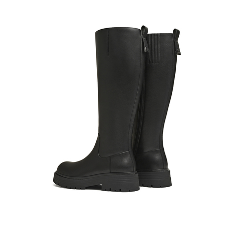 天美意2025冬新款商场同款百搭显瘦舒适长靴女骑士靴CQ981DG5