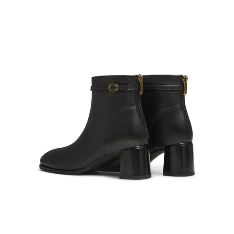 天美意2025冬新款商场同款气质优雅短筒靴简约女时装靴BK032DD5