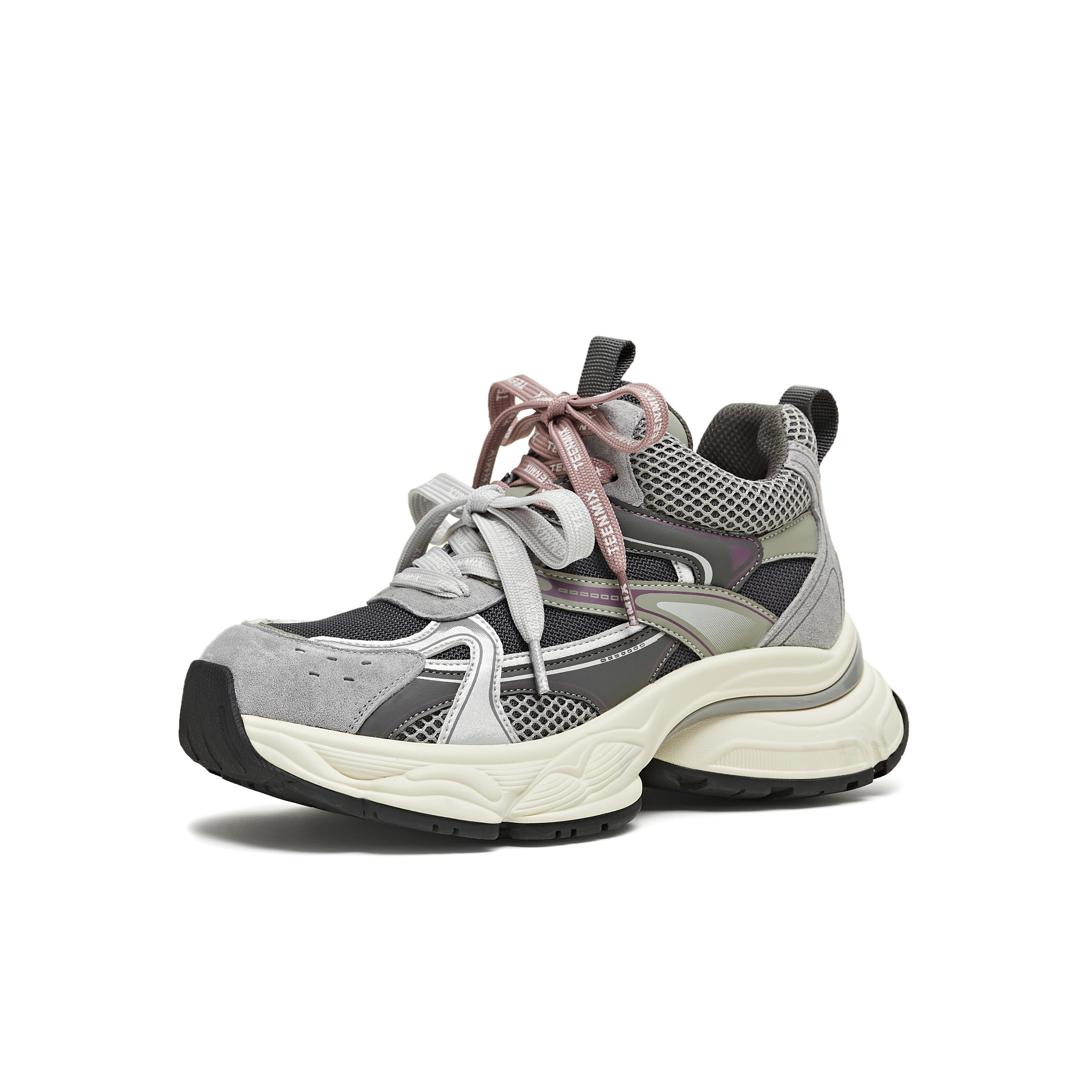 天美意2025冬新款商场同款休闲百搭厚底系带女老爹鞋BM081DD5