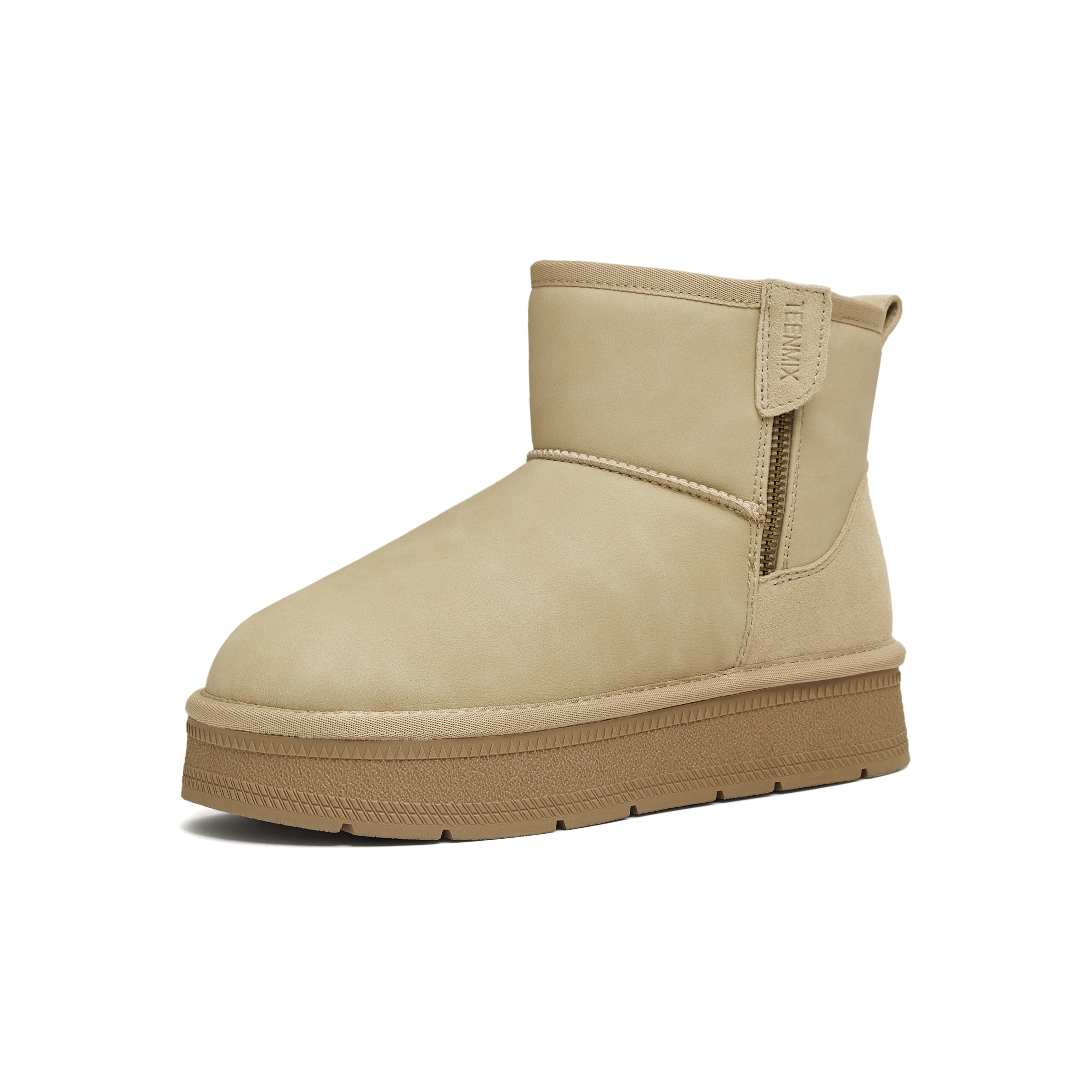 天美意2025冬新款商场同款厚底保暖棉鞋短靴女雪地靴BM271DD5