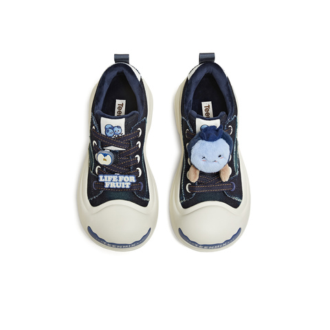 天美意2025秋新款商场同款系带厚底水果鞋花女大头鞋CIK23CM5