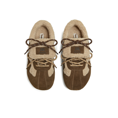 天美意2025冬新款厚底复古休闲保暖百搭女休闲鞋BL951DM5