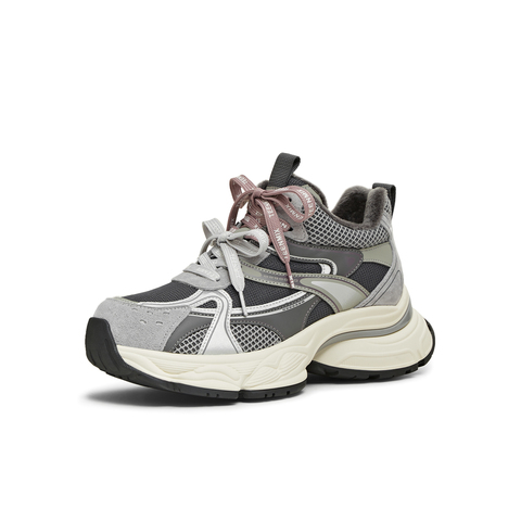 天美意2025冬新款商场同款休闲百搭厚底系带女老爹鞋BM081DD5