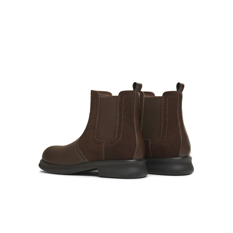 天美意2025冬新款平跟英伦复古百搭短靴女切尔西靴KQX23DD5