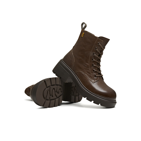 天美意2025冬新款商场同款系带户外百搭增高女马丁靴BL941DD5