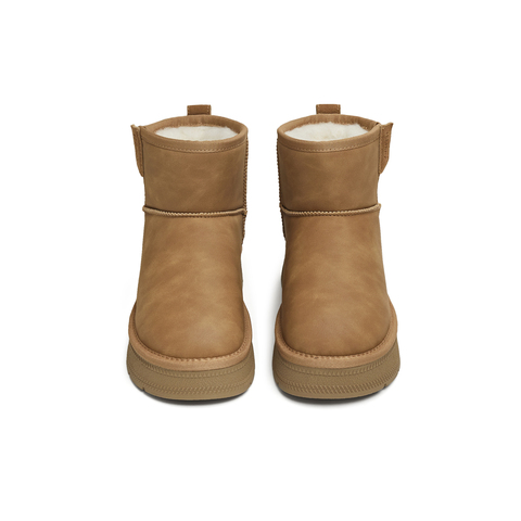 天美意2025冬新款商场同款厚底保暖棉鞋短靴女雪地靴BM271DD5