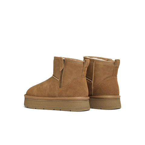 天美意2025冬新款商场同款厚底保暖棉鞋短靴女雪地靴BM271DD5