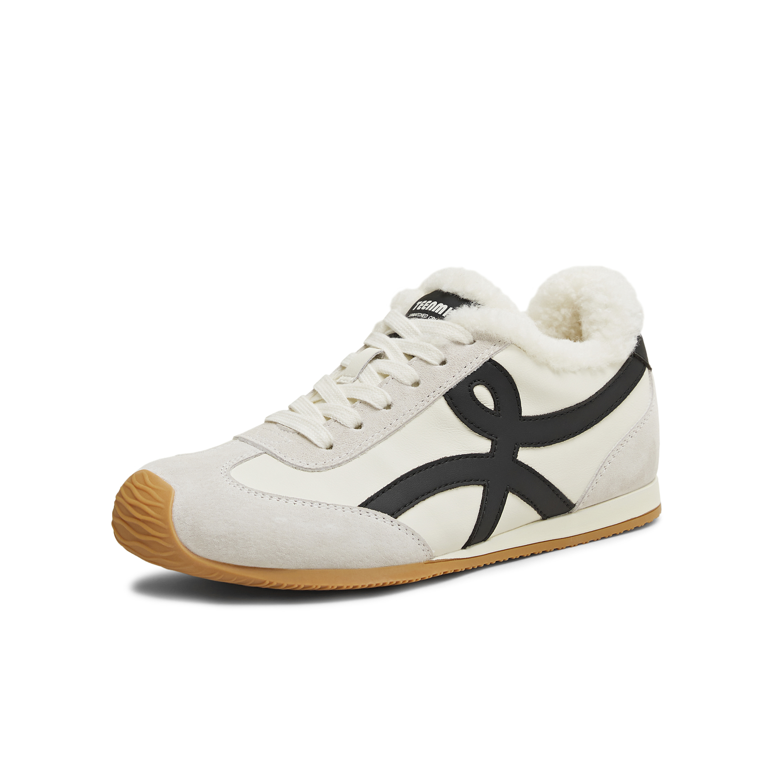 天美意2025冬新款休闲复古百搭内增高德训鞋女阿甘鞋KG096DM5