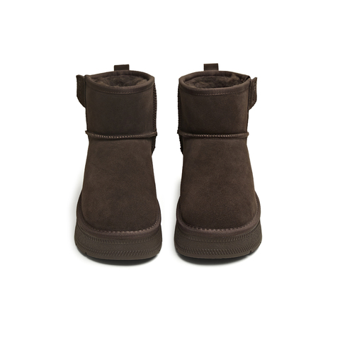 天美意2025冬新款商场同款棉鞋保暖厚底短靴女雪地靴BM272DD5