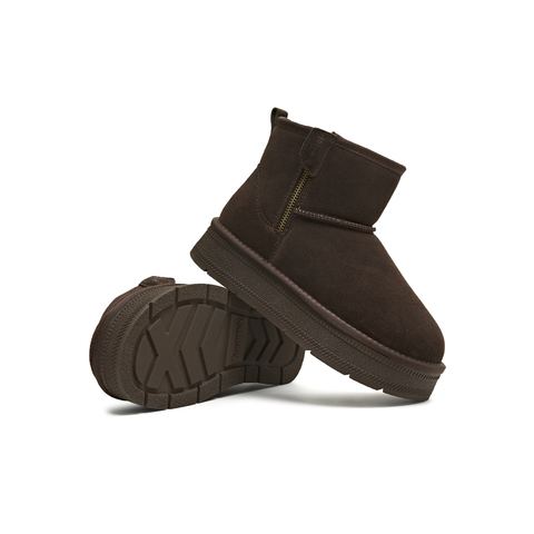 天美意2025冬新款商场同款棉鞋保暖厚底短靴女雪地靴BM272DD5