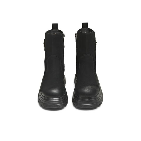 天美意2025冬新款商场同款厚底增高百搭短靴女时装靴CFB60DZ5