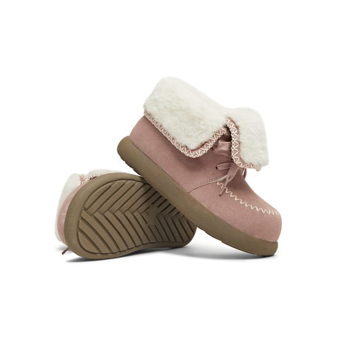 天美意2025冬新款百搭复古保暖舒适毛绒短靴女雪地靴KXD53DD5