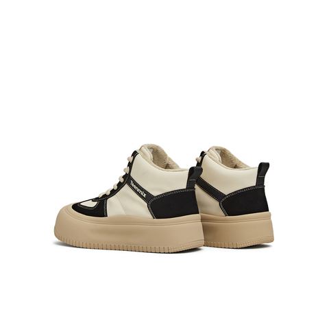 天美意2025冬新款商场同款运动休闲时尚百搭保暖女板鞋CDR40DD5