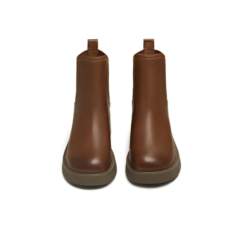 天美意2025冬新款商场同款粗跟休闲经典百搭女切尔西靴BL721DD5